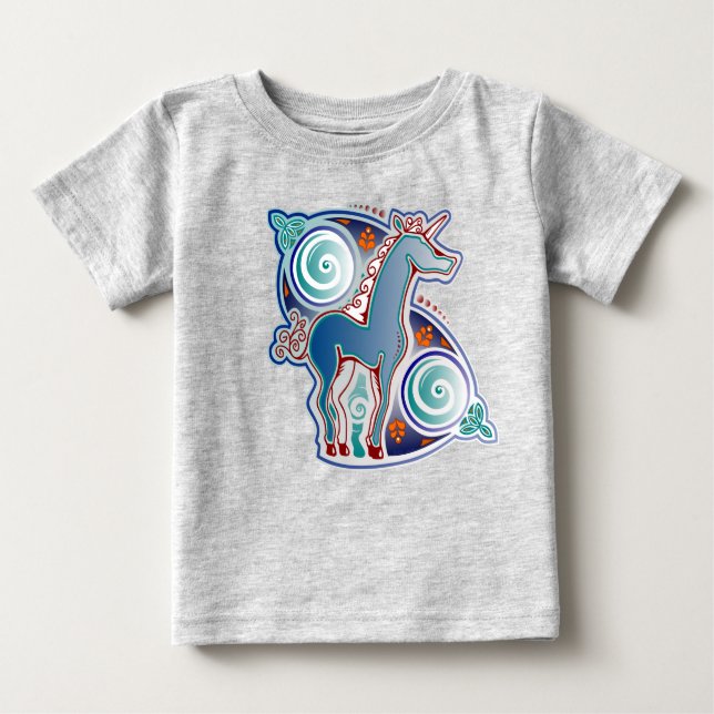 Celtic unicorn baby T-Shirt (Front)