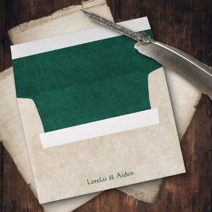 Celtic Viking Dragon Wedding Envelope