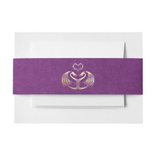 Celtic Viking Dragon Wedding Invitation Belly Band
