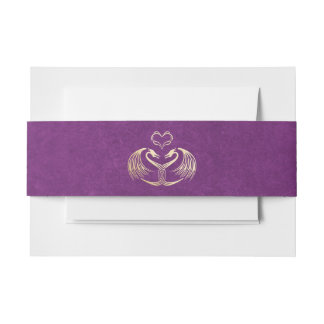 Celtic Viking Dragon Wedding Invitation Belly Band