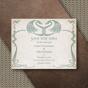 Celtic Viking Dragon Wedding Save The Date