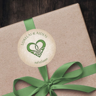 Celtic Viking Fantasy Wedding Classic Round Sticker
