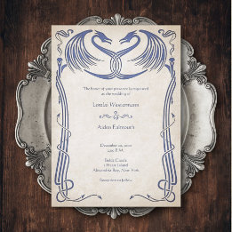 Celtic Viking Fantasy Wedding Invitation
