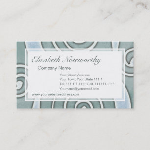 Celtic Vintage Aqua Grunge Effect Old Italian Wall Business Card