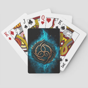 Celtic Water Rune Playing Cards