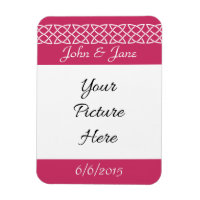 Celtic Weave Hearts in Raspberry Reminder Magnet