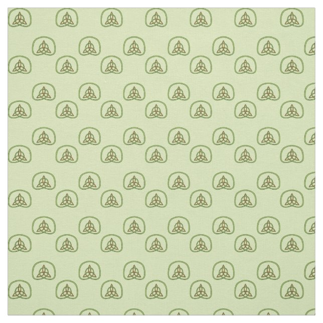 Celtic Weave on Light Green Fabric (Swatch)
