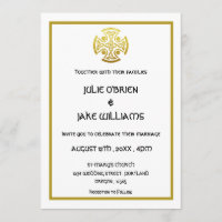 Celtic Wedding Faux Gold Celtic Knot Cross