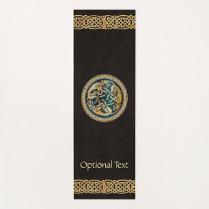 Celtic Wolf Knotwork Triad Yoga Mat
