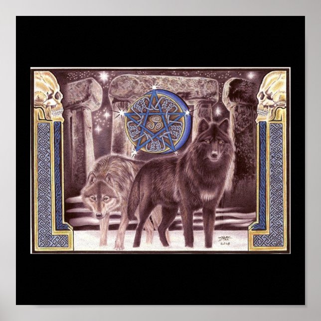 Celtic Wolf Magic Poster (Front)