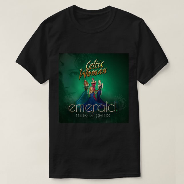 Celtic Woman emerald musical gems Sticker.png T-Shirt (Design Front)