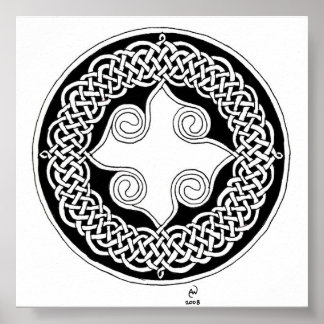 Celtic wreath One Poster