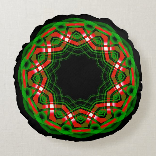 Celtic Yule Festival Round Cushion (Front)