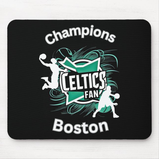Celtics Basketball Tri-blend  Mouse Pad (Front)