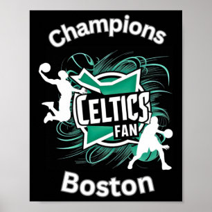 Celtics Basketball Tri-blend  Poster