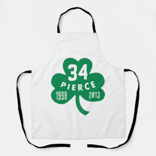Celtics - Pierce 34 Retired Number Clover (Green)  Apron