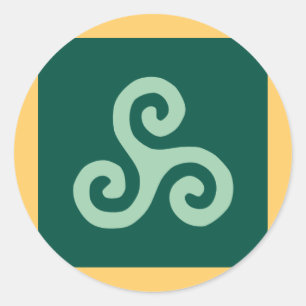 Celtism 1 classic round sticker