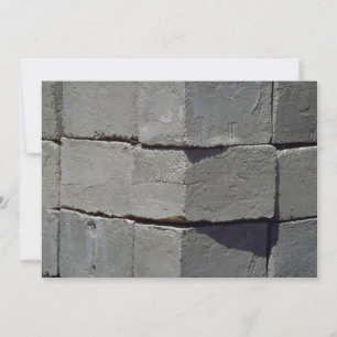 Cement block wall