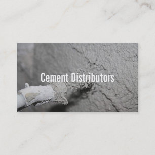 Cement Distributors Mixer Construction Worker Business Card
