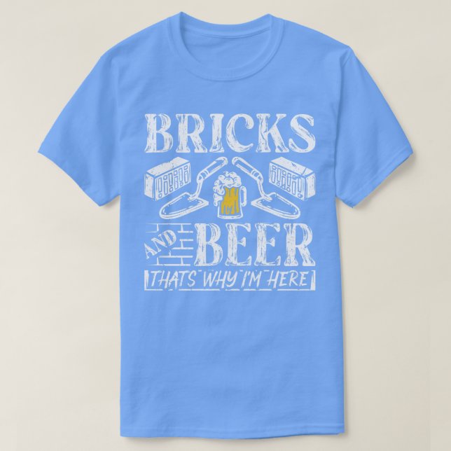 Cement Mason Concrete Tools Bricklayer T-Shirt (Design Front)