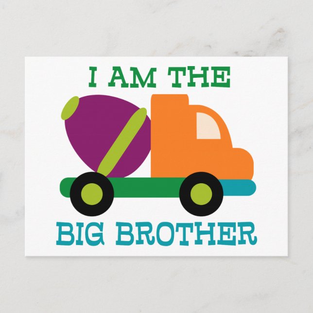 Cement Mixer Big Brother Postcard (Front)