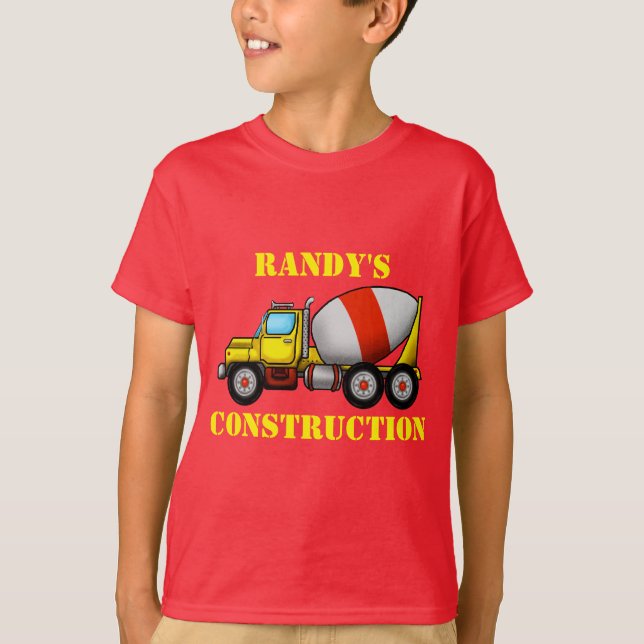 Cement Mixer Boys T-Shirt (Front)