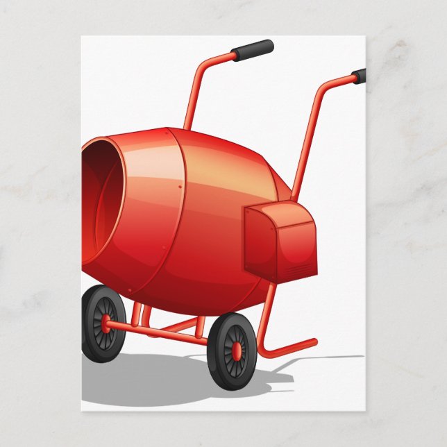 Cement mixer postcard (Front)