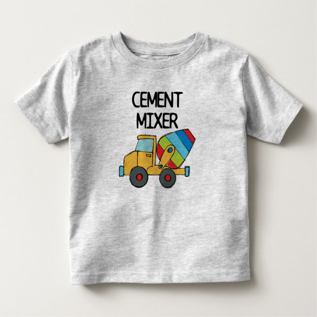 Cement Mixer Toddler T-Shirt (Front)