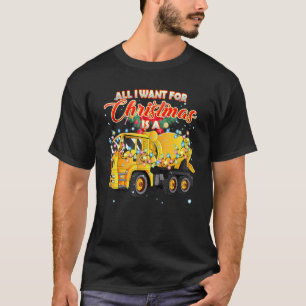 Cement Mixer Truck for Christmas Xmas Concrete Mix T-Shirt
