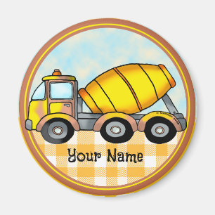 Cement Mixer Truck Magnet