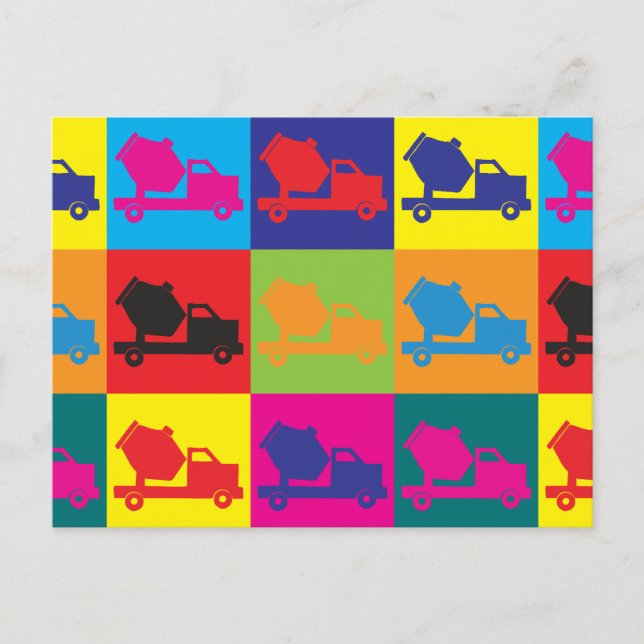 Cement Pop Art Postcard (Front)
