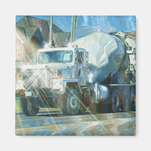 CEMENT TRUCK BIG RIG TRUCKERS Gifts Magnet