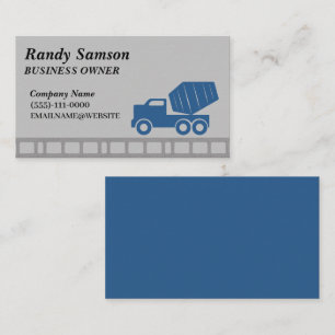 cement Trucks  Business Card