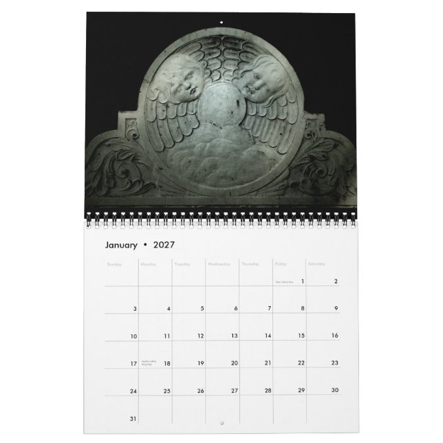 Cemetery 2010 Calendar (Jan 2027)