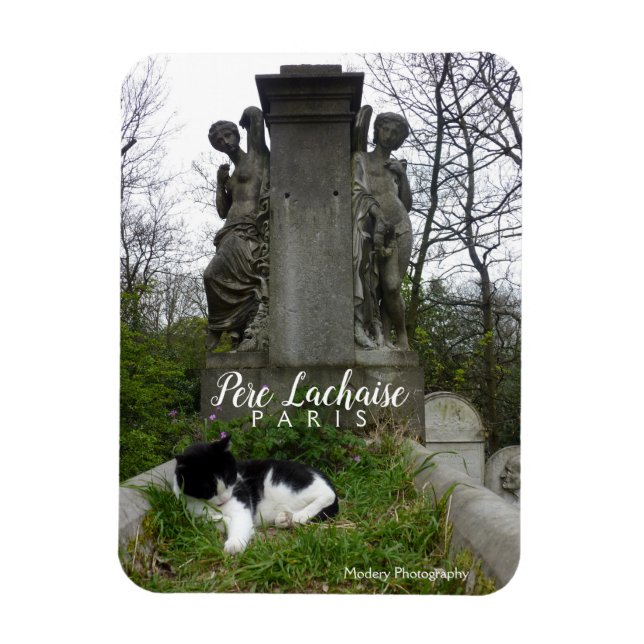 Cemetery Cat (Pere Lachaise) Magnet (Vertical)