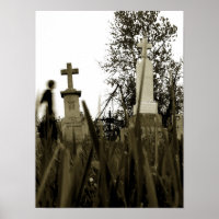 Cemetery Gothic Tombstones Sepia Vintage Angel Wra