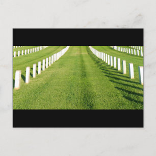 Cemetery Headstones Postcard