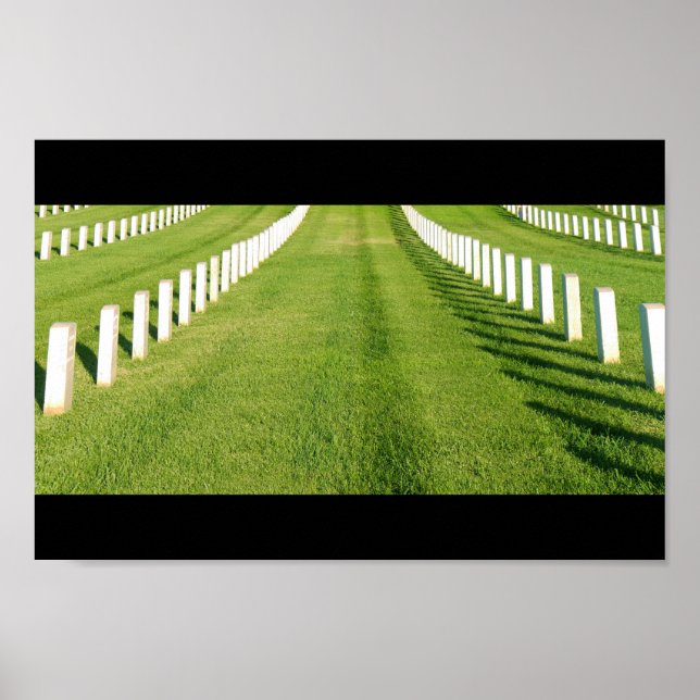 Cemetery Headstones Poster (Front)