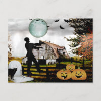 *~* Cemetery Spooky WALKING DEAD HALLOWEEN CARD