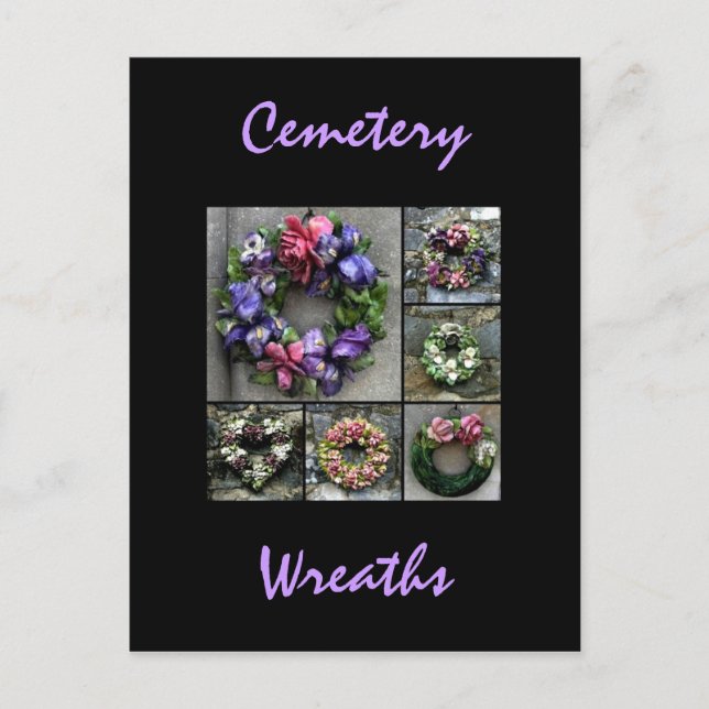 Cemetery wreaths post card (Front)