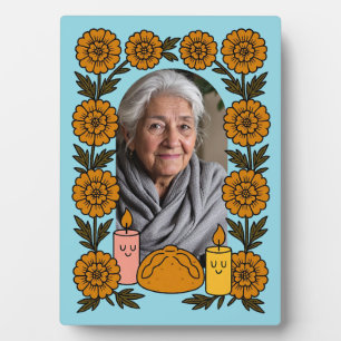 Cempasúchil Ofrenda Altar Día de Muertos Plaque