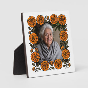 Cempasúchil Ofrenda Altar Día de Muertos Plaque