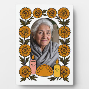 Cempasúchil Ofrenda Altar Día de Muertos Plaque