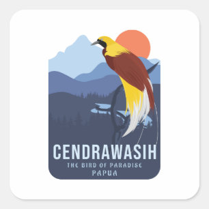 Cendrawasih Square Sticker