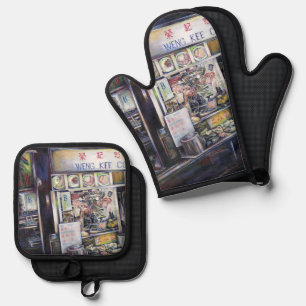 Cenosillicaphobia Oven Mitt & Pot Holder Set