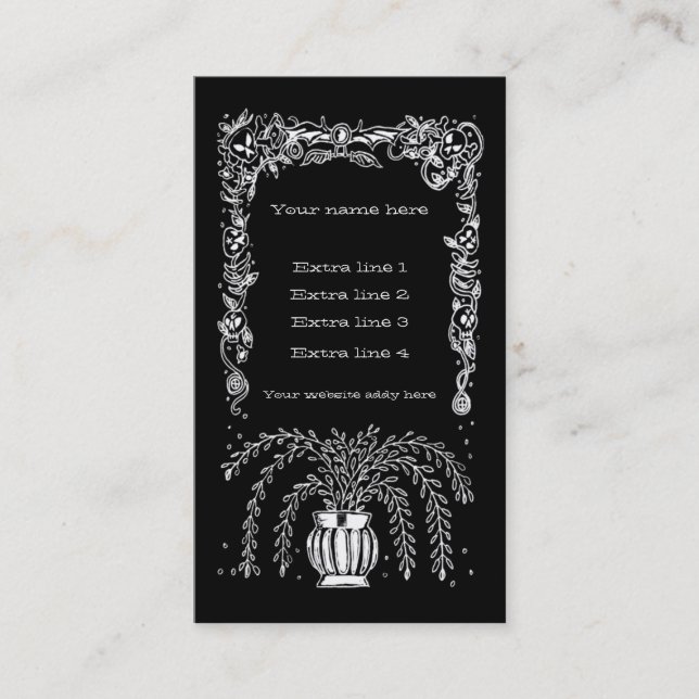 cenotaph business card (Front)