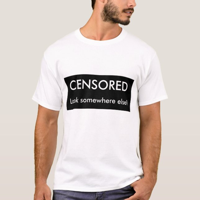 Censored black bar T-Shirt (Front)