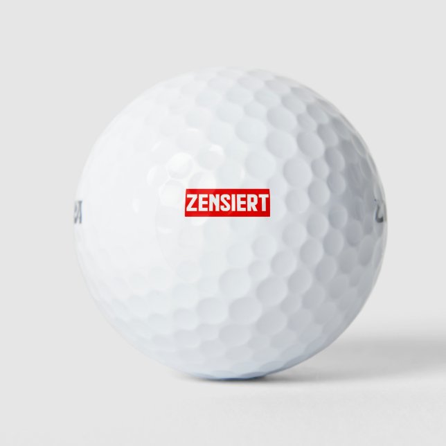 censored golf balls (Front)