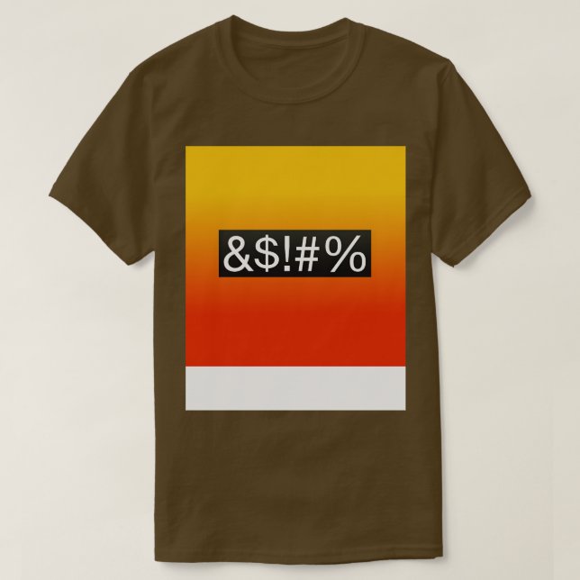 Censored Swearing T-Shirt (Design Front)