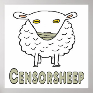 Censorship Censorsheep Poster